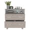 Tuhome Portanova Two Drawer Dresser, Two Open Shelves, Superior Top, Four Legs, Light Gray/White CZB6740 - alternate 6